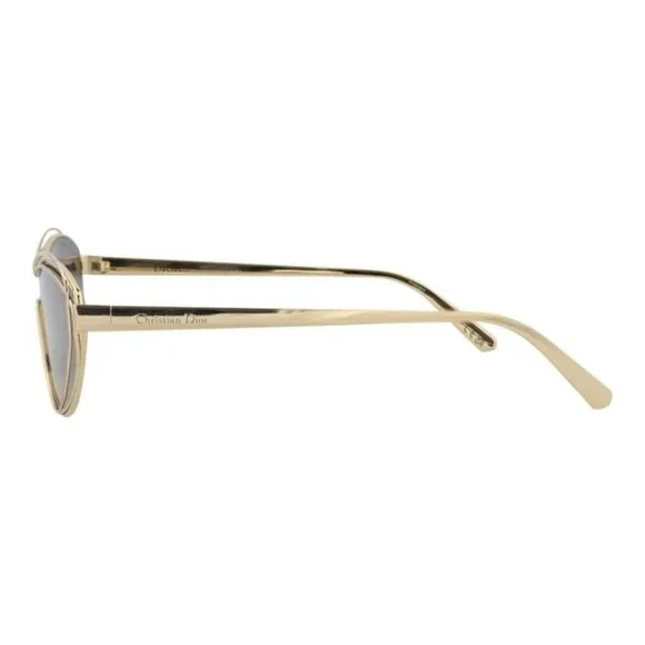 Dior Womens Cat Eye Gold Gold Blue Fashion Designer Eyewear